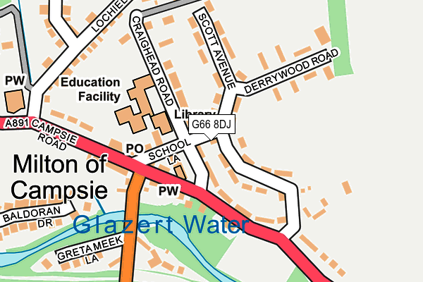G66 8DJ map - OS OpenMap – Local (Ordnance Survey) G66 8DJ map - OS OpenMap – Local (Ordnance Survey)