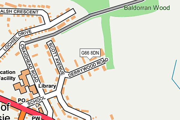 G66 8DN map - OS OpenMap – Local (Ordnance Survey) G66 8DN map - OS OpenMap – Local (Ordnance Survey)