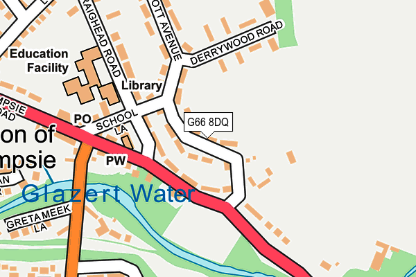 G66 8DQ map - OS OpenMap – Local (Ordnance Survey) G66 8DQ map - OS OpenMap – Local (Ordnance Survey)