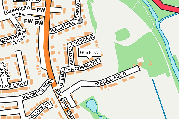 G66 8DW map - OS OpenMap – Local (Ordnance Survey) G66 8DW map - OS OpenMap – Local (Ordnance Survey)