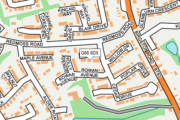 G66 8DX map - OS OpenMap – Local (Ordnance Survey) G66 8DX map - OS OpenMap – Local (Ordnance Survey)