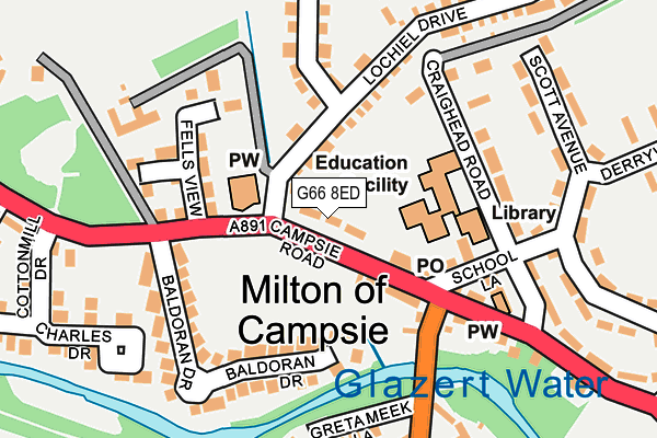 G66 8ED map - OS OpenMap – Local (Ordnance Survey) G66 8ED map - OS OpenMap – Local (Ordnance Survey)