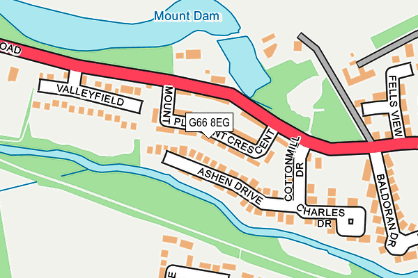 G66 8EG map - OS OpenMap – Local (Ordnance Survey) G66 8EG map - OS OpenMap – Local (Ordnance Survey)