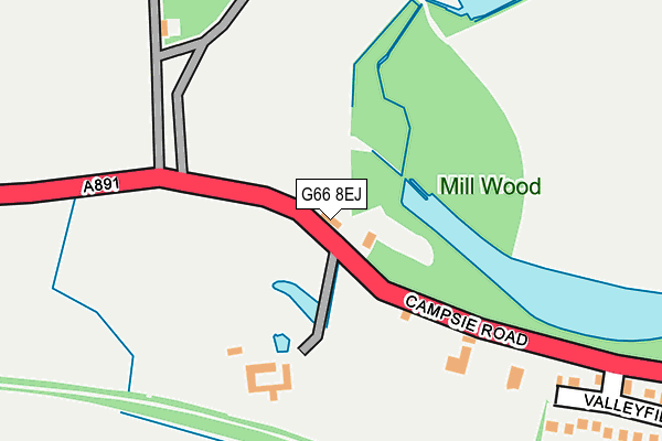 G66 8EJ map - OS OpenMap – Local (Ordnance Survey)