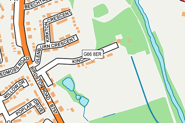 G66 8ER map - OS OpenMap – Local (Ordnance Survey)