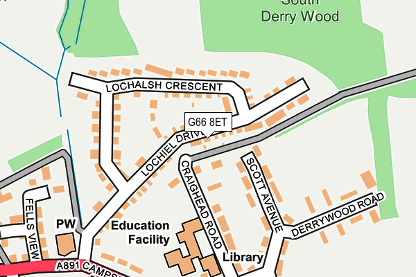 G66 8ET map - OS OpenMap – Local (Ordnance Survey) G66 8ET map - OS OpenMap – Local (Ordnance Survey)