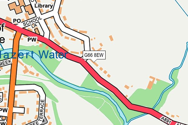 G66 8EW map - OS OpenMap – Local (Ordnance Survey) G66 8EW map - OS OpenMap – Local (Ordnance Survey)