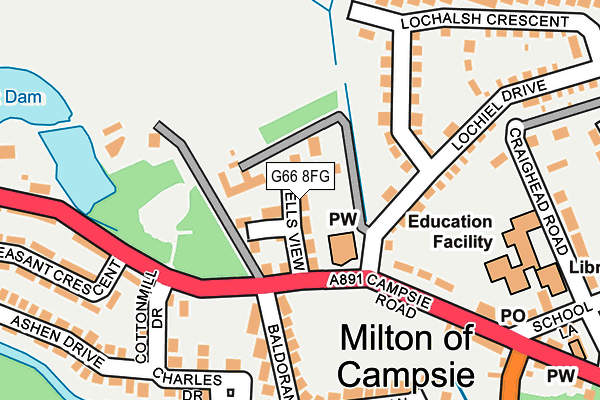 G66 8FG map - OS OpenMap – Local (Ordnance Survey) G66 8FG map - OS OpenMap – Local (Ordnance Survey)