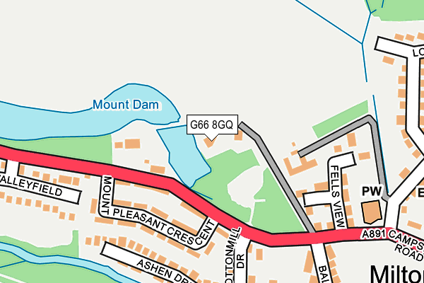 G66 8GQ map - OS OpenMap – Local (Ordnance Survey) G66 8GQ map - OS OpenMap – Local (Ordnance Survey)