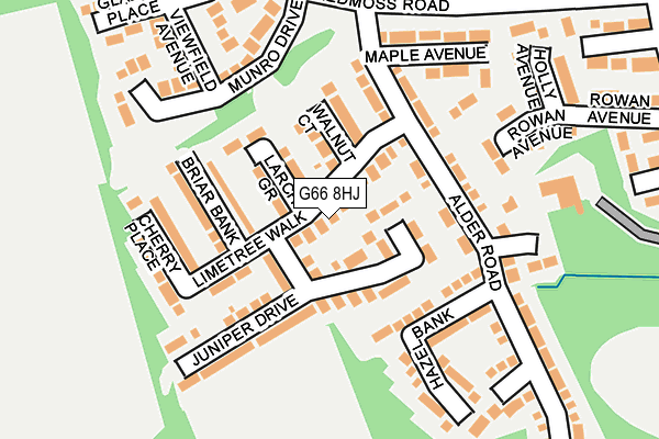 G66 8HJ map - OS OpenMap – Local (Ordnance Survey) G66 8HJ map - OS OpenMap – Local (Ordnance Survey)