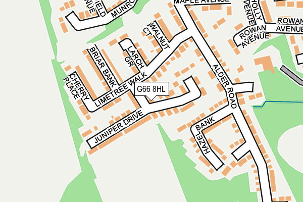 G66 8HL map - OS OpenMap – Local (Ordnance Survey) G66 8HL map - OS OpenMap – Local (Ordnance Survey)