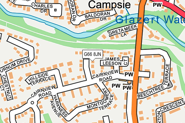 G66 8JN map - OS OpenMap – Local (Ordnance Survey) G66 8JN map - OS OpenMap – Local (Ordnance Survey)