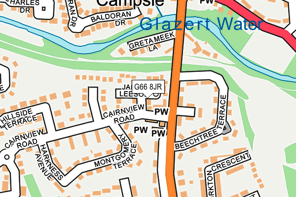 G66 8JR map - OS OpenMap – Local (Ordnance Survey) G66 8JR map - OS OpenMap – Local (Ordnance Survey)