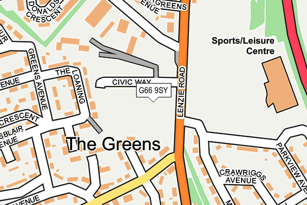 G66 9SY map - OS OpenMap – Local (Ordnance Survey) G66 9SY map - OS OpenMap – Local (Ordnance Survey)