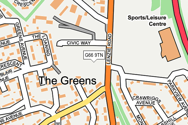 G66 9TN map - OS OpenMap – Local (Ordnance Survey) G66 9TN map - OS OpenMap – Local (Ordnance Survey)