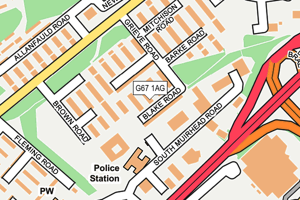 G67 1AG map - OS OpenMap – Local (Ordnance Survey) G67 1AG map - OS OpenMap – Local (Ordnance Survey)