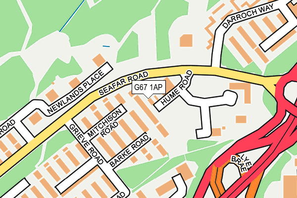 G67 1AP map - OS OpenMap – Local (Ordnance Survey) G67 1AP map - OS OpenMap – Local (Ordnance Survey)