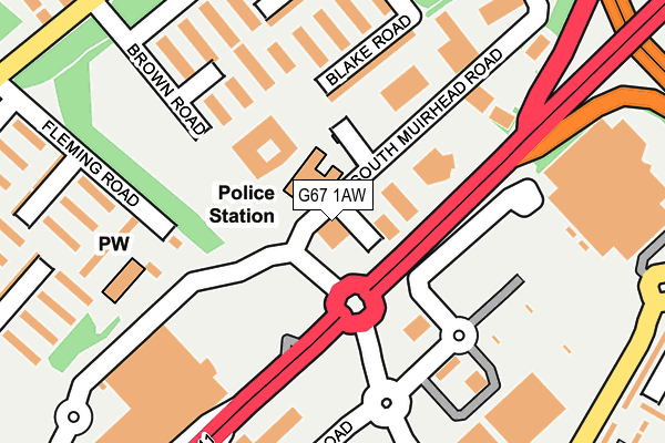 G67 1AW map - OS OpenMap – Local (Ordnance Survey) G67 1AW map - OS OpenMap – Local (Ordnance Survey)