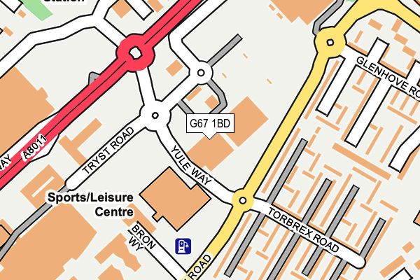 G67 1BD map - OS OpenMap – Local (Ordnance Survey) G67 1BD map - OS OpenMap – Local (Ordnance Survey)
