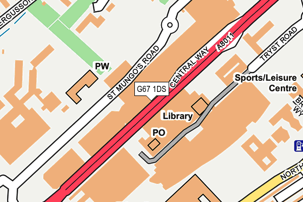 G67 1DS map - OS OpenMap – Local (Ordnance Survey) G67 1DS map - OS OpenMap – Local (Ordnance Survey)