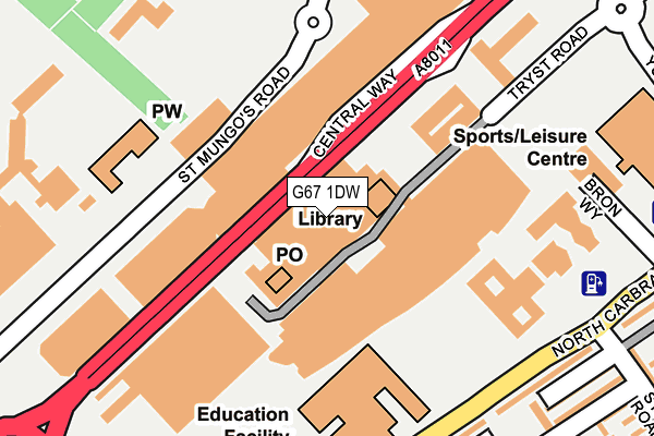 G67 1DW map - OS OpenMap – Local (Ordnance Survey) G67 1DW map - OS OpenMap – Local (Ordnance Survey)