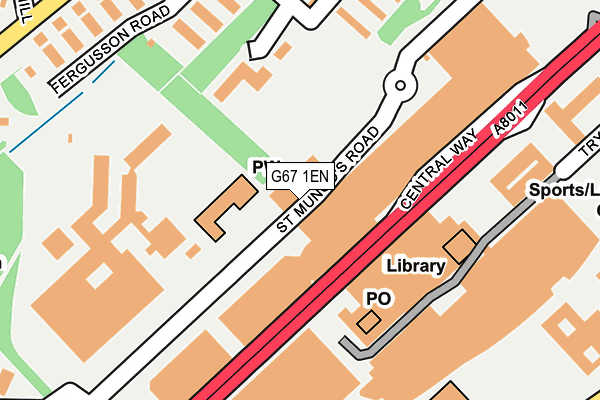 G67 1EN map - OS OpenMap – Local (Ordnance Survey) G67 1EN map - OS OpenMap – Local (Ordnance Survey)
