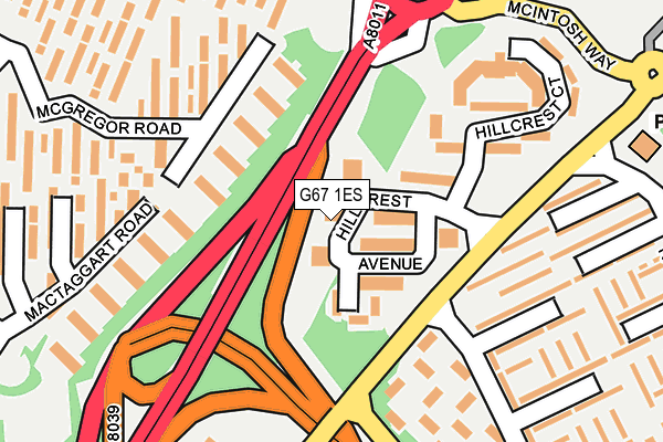 G67 1ES map - OS OpenMap – Local (Ordnance Survey) G67 1ES map - OS OpenMap – Local (Ordnance Survey)