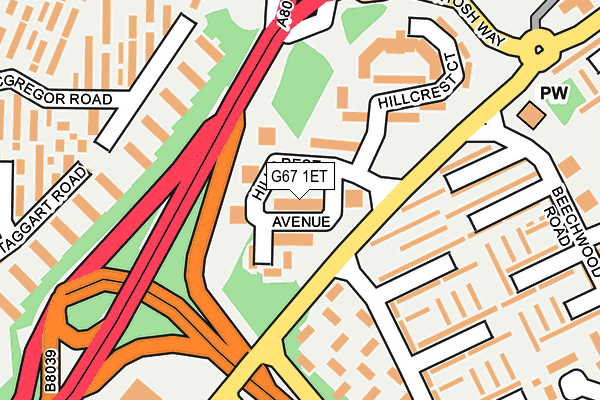 G67 1ET map - OS OpenMap – Local (Ordnance Survey) G67 1ET map - OS OpenMap – Local (Ordnance Survey)