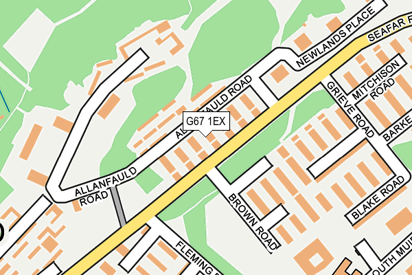G67 1EX map - OS OpenMap – Local (Ordnance Survey) G67 1EX map - OS OpenMap – Local (Ordnance Survey)