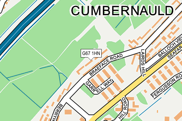 G67 1HN map - OS OpenMap – Local (Ordnance Survey)