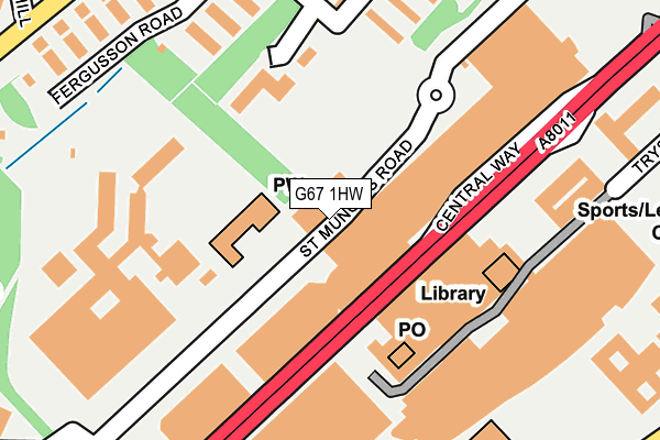 G67 1HW map - OS OpenMap – Local (Ordnance Survey) G67 1HW map - OS OpenMap – Local (Ordnance Survey)