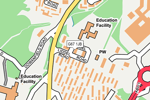 G67 1JB map - OS OpenMap – Local (Ordnance Survey) G67 1JB map - OS OpenMap – Local (Ordnance Survey)