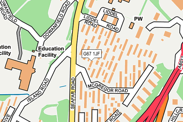G67 1JF map - OS OpenMap – Local (Ordnance Survey) G67 1JF map - OS OpenMap – Local (Ordnance Survey)