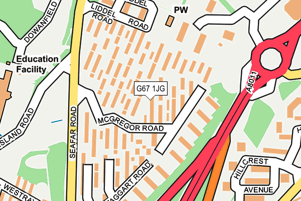 G67 1JG map - OS OpenMap – Local (Ordnance Survey) G67 1JG map - OS OpenMap – Local (Ordnance Survey)