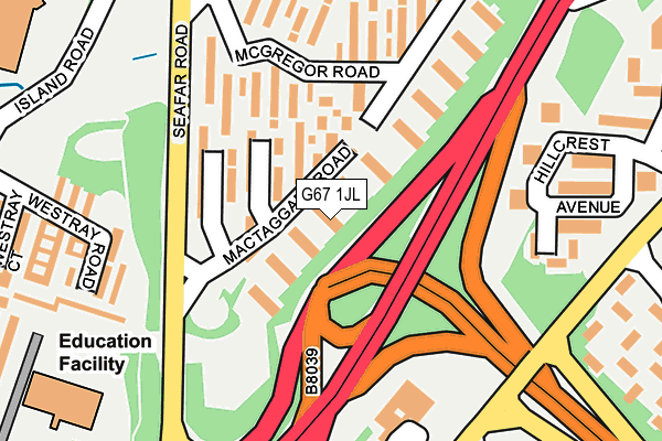 G67 1JL map - OS OpenMap – Local (Ordnance Survey) G67 1JL map - OS OpenMap – Local (Ordnance Survey)