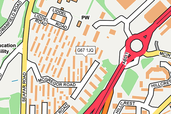 G67 1JQ map - OS OpenMap – Local (Ordnance Survey) G67 1JQ map - OS OpenMap – Local (Ordnance Survey)