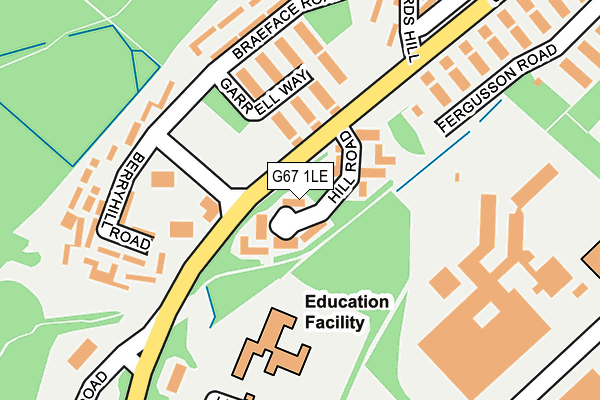 G67 1LE map - OS OpenMap – Local (Ordnance Survey) G67 1LE map - OS OpenMap – Local (Ordnance Survey)