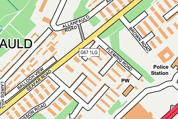 G67 1LG map - OS OpenMap – Local (Ordnance Survey) G67 1LG map - OS OpenMap – Local (Ordnance Survey)
