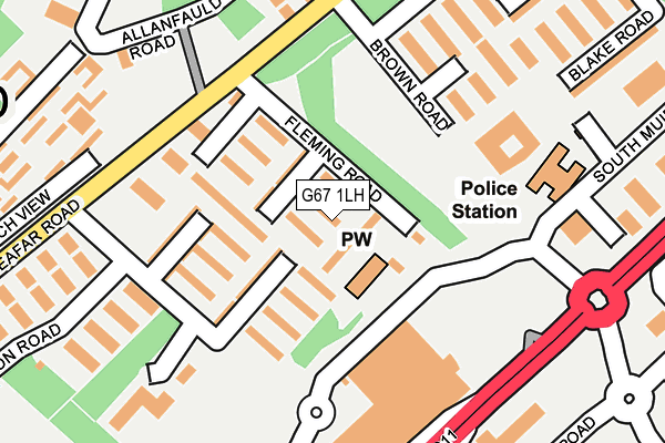 G67 1LH map - OS OpenMap – Local (Ordnance Survey) G67 1LH map - OS OpenMap – Local (Ordnance Survey)