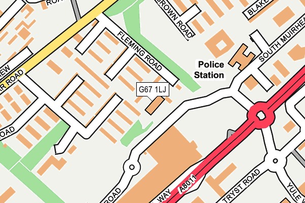 G67 1LJ map - OS OpenMap – Local (Ordnance Survey) G67 1LJ map - OS OpenMap – Local (Ordnance Survey)
