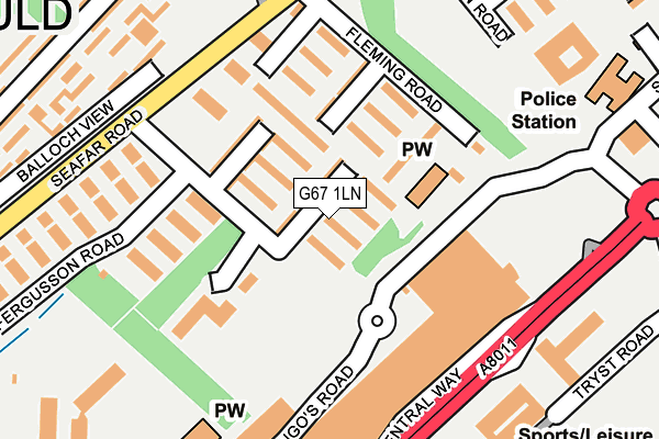 G67 1LN map - OS OpenMap – Local (Ordnance Survey) G67 1LN map - OS OpenMap – Local (Ordnance Survey)