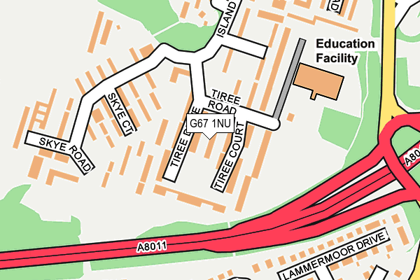 G67 1NU map - OS OpenMap – Local (Ordnance Survey)