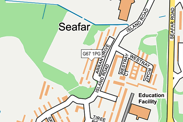 G67 1PG map - OS OpenMap – Local (Ordnance Survey)