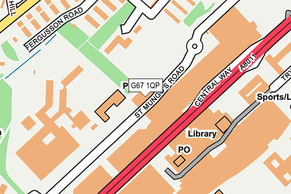 G67 1QP map - OS OpenMap – Local (Ordnance Survey) G67 1QP map - OS OpenMap – Local (Ordnance Survey)
