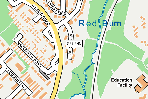 G67 2HN map - OS OpenMap – Local (Ordnance Survey) G67 2HN map - OS OpenMap – Local (Ordnance Survey)
