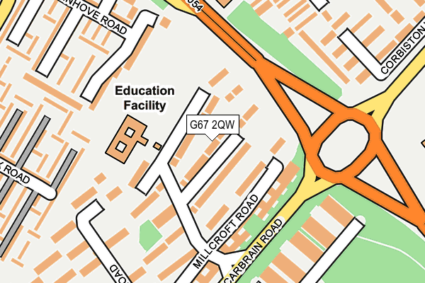 G67 2QW map - OS OpenMap – Local (Ordnance Survey)