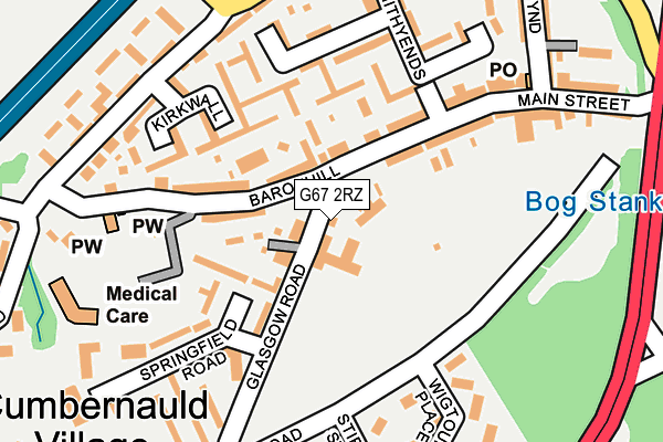 G67 2RZ map - OS OpenMap – Local (Ordnance Survey) G67 2RZ map - OS OpenMap – Local (Ordnance Survey)