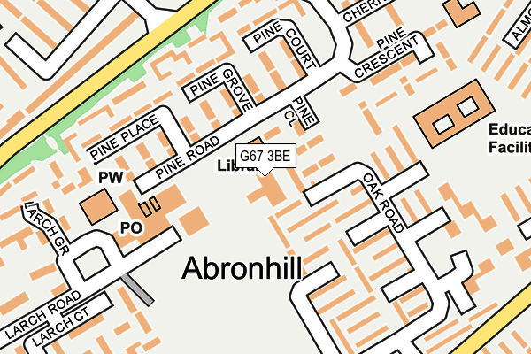 G67 3BE map - OS OpenMap – Local (Ordnance Survey)