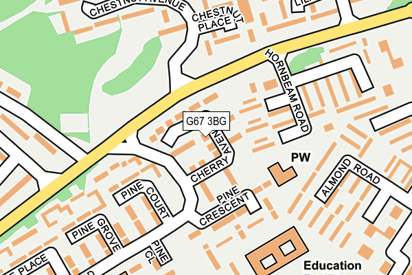 G67 3BG map - OS OpenMap – Local (Ordnance Survey) G67 3BG map - OS OpenMap – Local (Ordnance Survey)