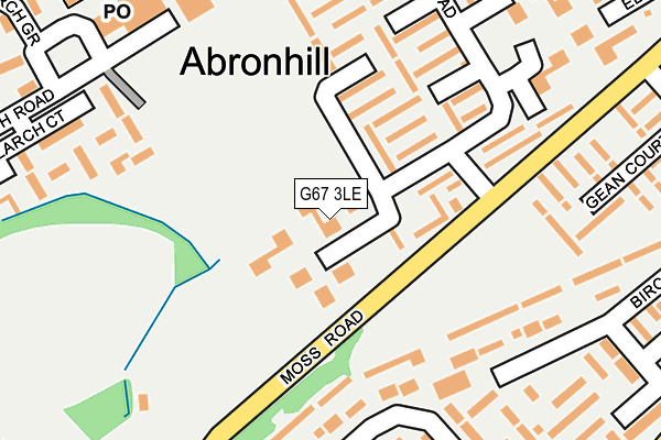 G67 3LE map - OS OpenMap – Local (Ordnance Survey)